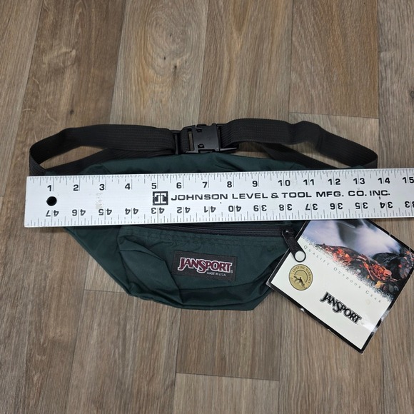 VTG Jansport Fifth Avenue Fanny Pack Belt Bag Forest Green Quality Outdoor Gear - Picture 6 of 12